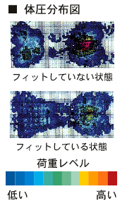体圧分布図 体圧分布図
